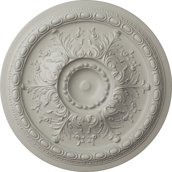 Ekena Millwork Stockport Ceiling Medallion (Fits Canopies up to 6 1/4"), Hand-Painted Pot of Cream, 28"OD x 2 3/4"P CM28STPCF - main